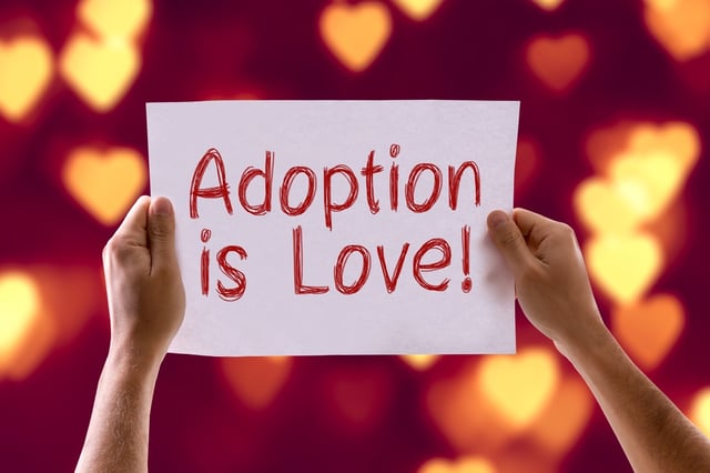 Adoption is Love card with heart bokeh background.jpeg